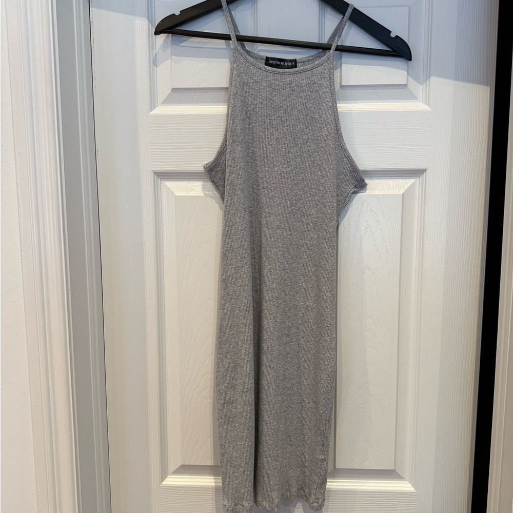 Gray Sleeveless Dress